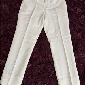 Banana Republic White Trousers with Tailored Look NWT❤️